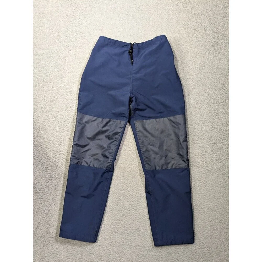 Vintage Cabelas Pants Small Wind Rain Outdoor Zip Ankles Pull On Blue